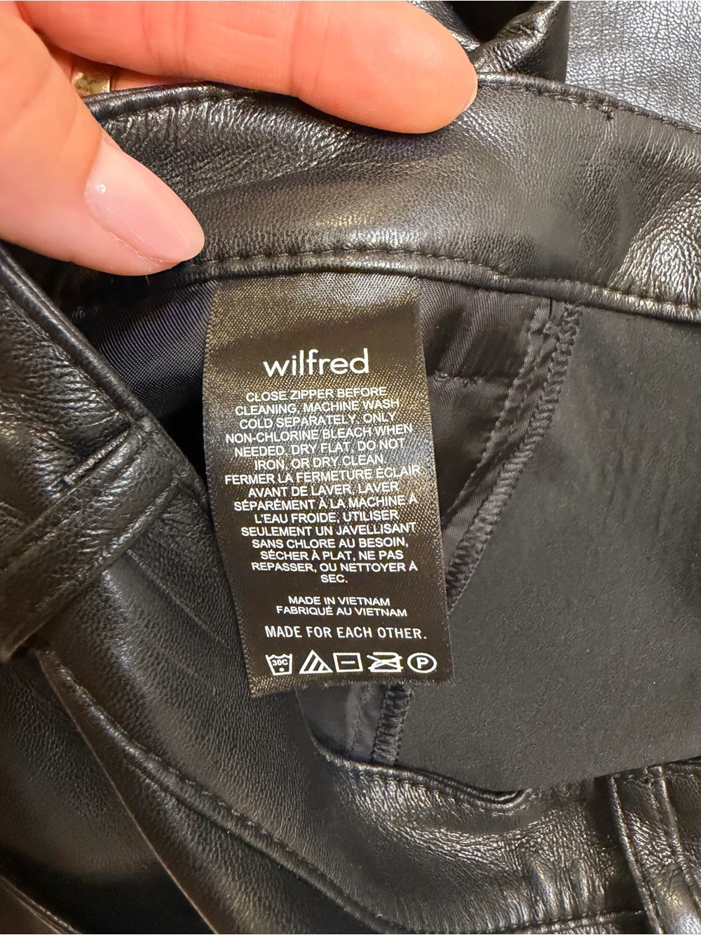 Wilfred Aritzia Melina Vegan Leather Pants Size 6 - Picture 4 of 8